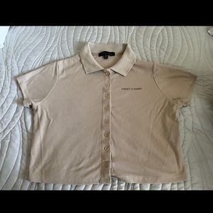 Cute Korean Styled Collar Shirt